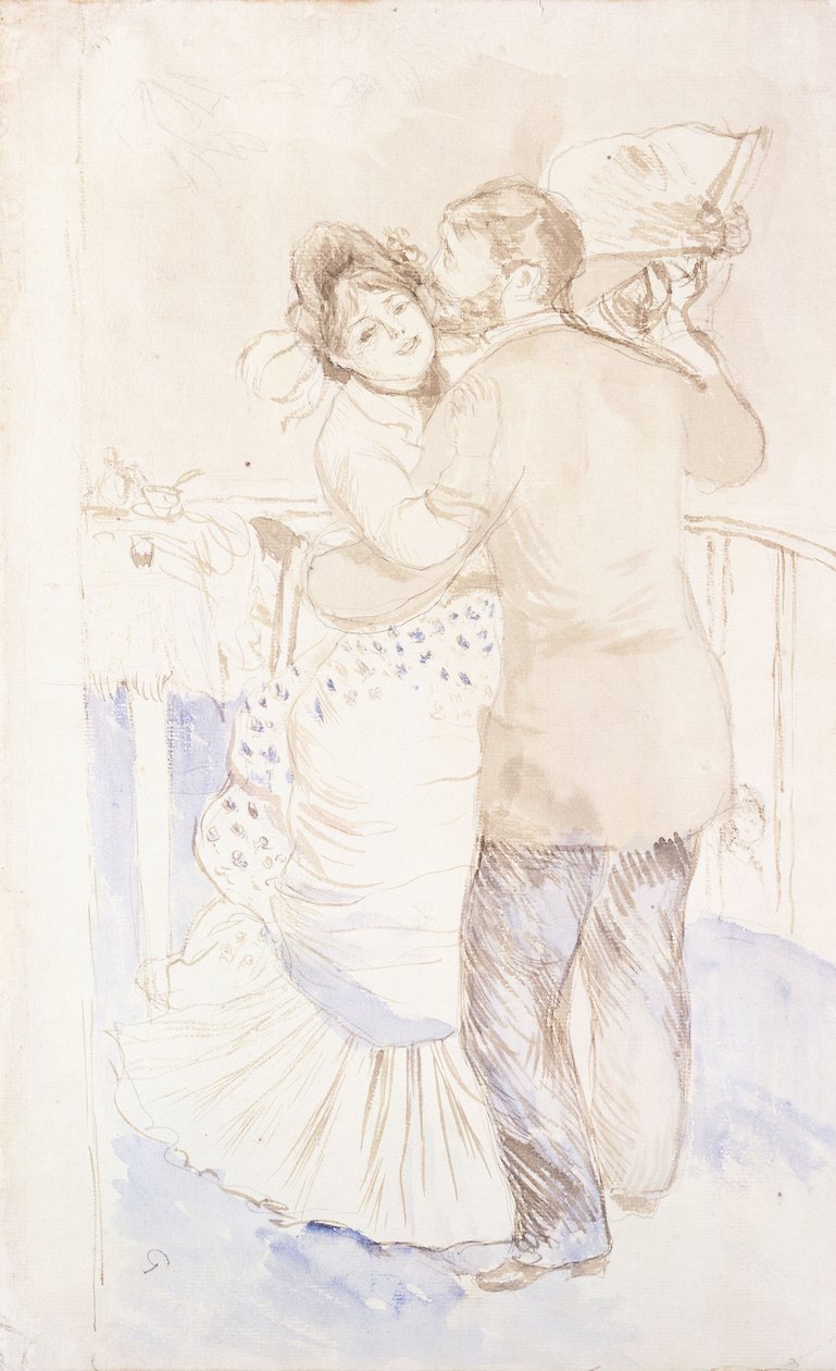 Taniec wiejski, 1883 autorstwa Pierre Auguste Renoir