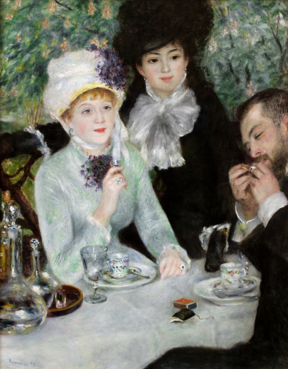 Koniec lunchu, 1879 autorstwa Pierre Auguste Renoir