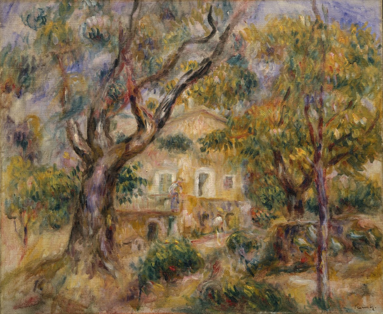 Farma w Les Collettes, Cagnes, 1908-14. autorstwa Pierre Auguste Renoir
