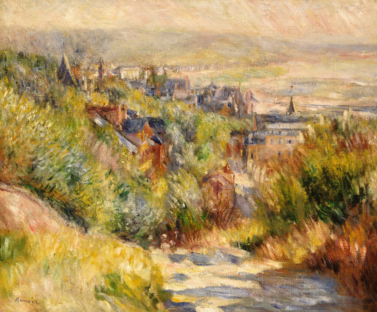 Wzgórza Trouville autorstwa Pierre Auguste Renoir