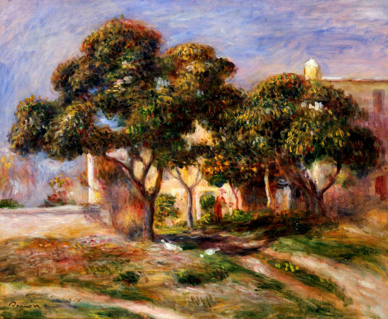Drzewa niesplik autorstwa Pierre Auguste Renoir