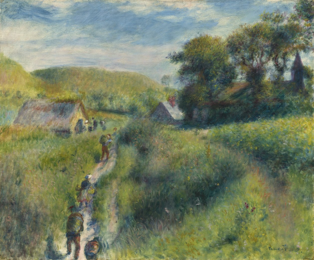 Żniwa małży, 1879 autorstwa Pierre Auguste Renoir