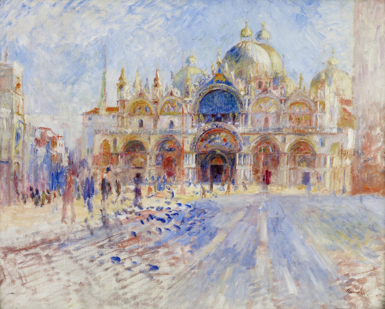 Plac św. Marka w Wenecji autorstwa Pierre Auguste Renoir