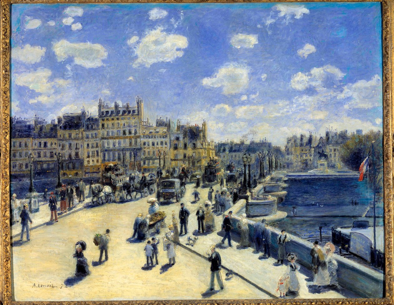 Pont Neuf w Paryżu autorstwa Pierre Auguste Renoir