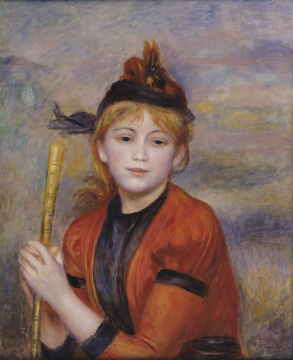 Wędrowiec, ok. 1895 (olej na płótnie) autorstwa Pierre Auguste Renoir