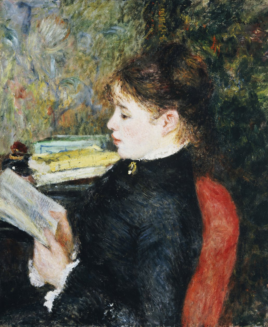 Czytelnik, 1877 autorstwa Pierre Auguste Renoir