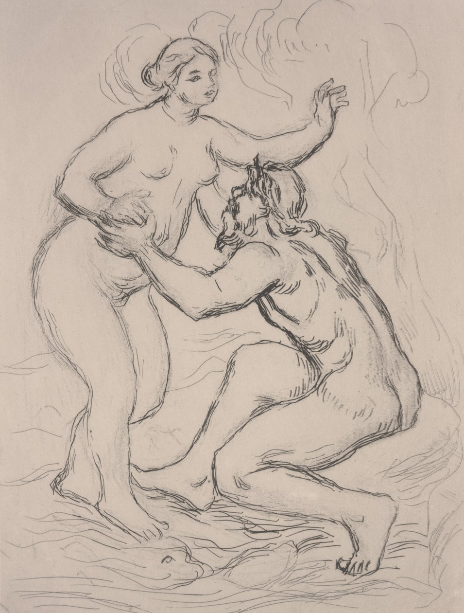 Rzeka Scamander, ok. 1900 (akwaforta) autorstwa Pierre Auguste Renoir