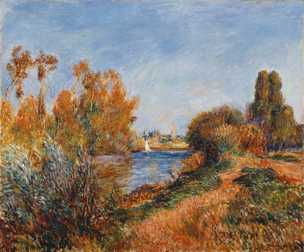 Sekwana w Argenteuil; Sekwana w Argenteuil, 1888 autorstwa Pierre Auguste Renoir