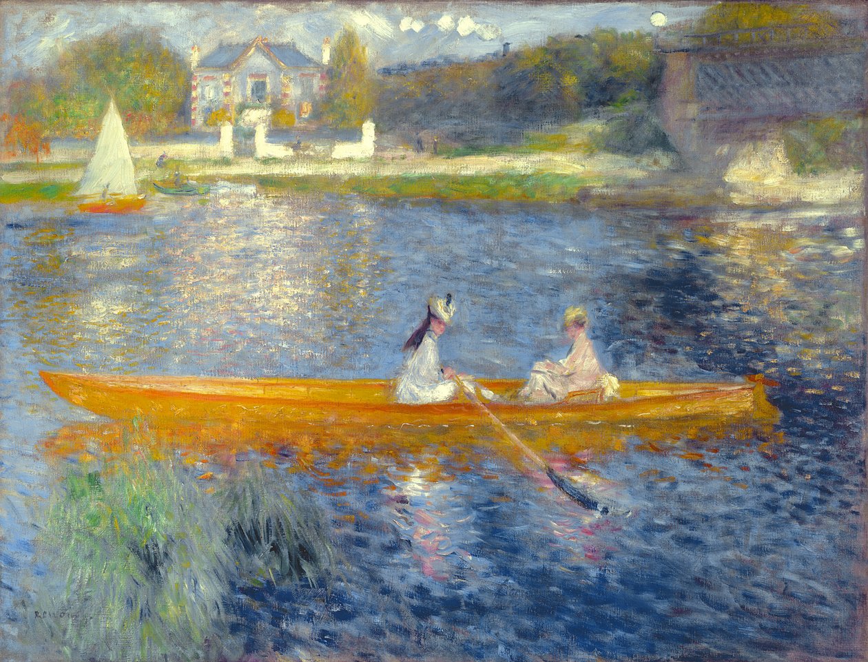 Skiff (La Yole), 1875 autorstwa Pierre Auguste Renoir