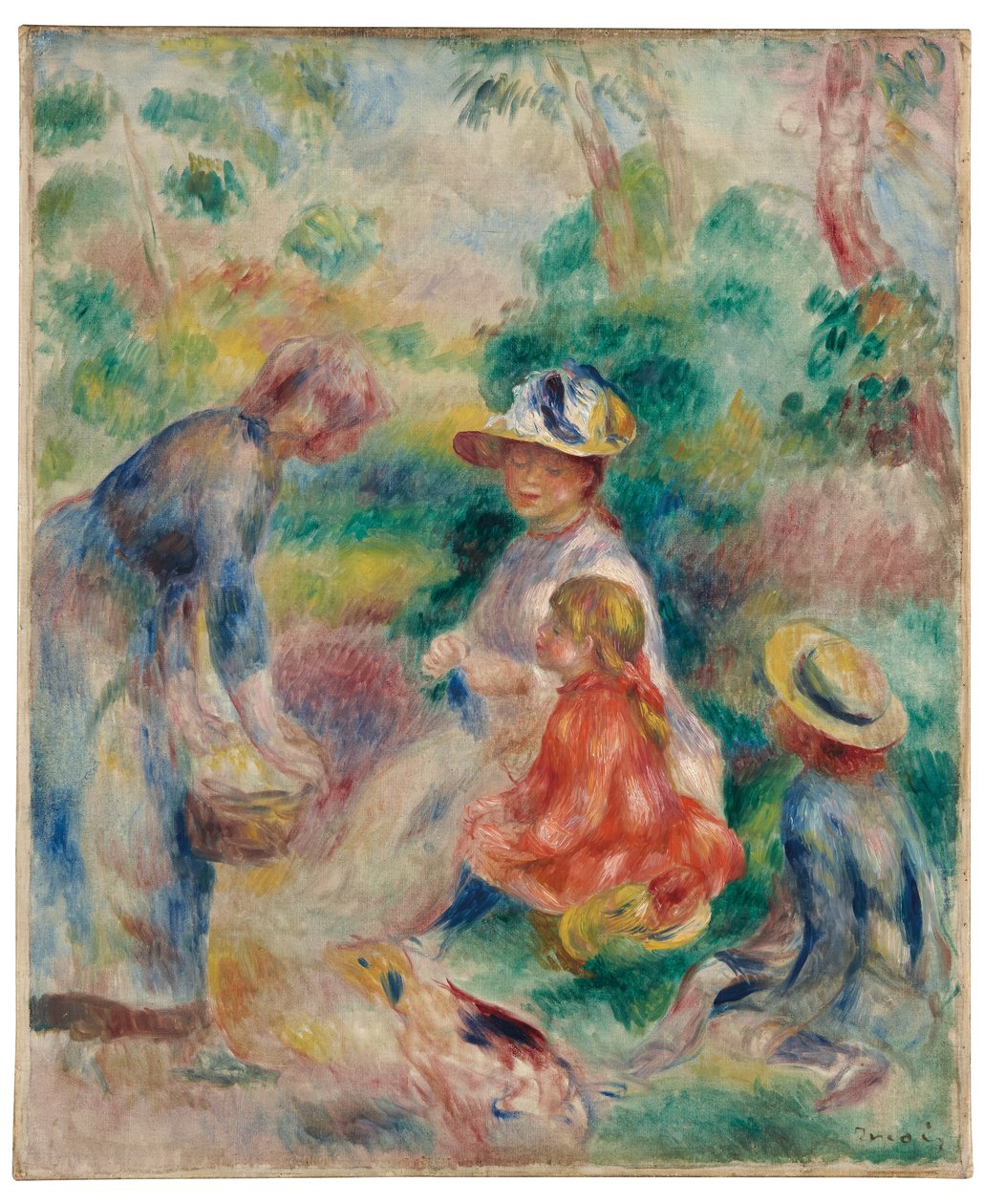 Sprzedawca jabłek, 1890 autorstwa Pierre Auguste Renoir