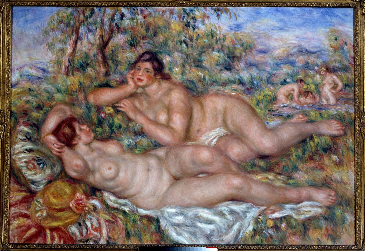 Kąpiących się. Obraz Pierre Auguste Renoir (1841-1919) autorstwa Pierre Auguste Renoir