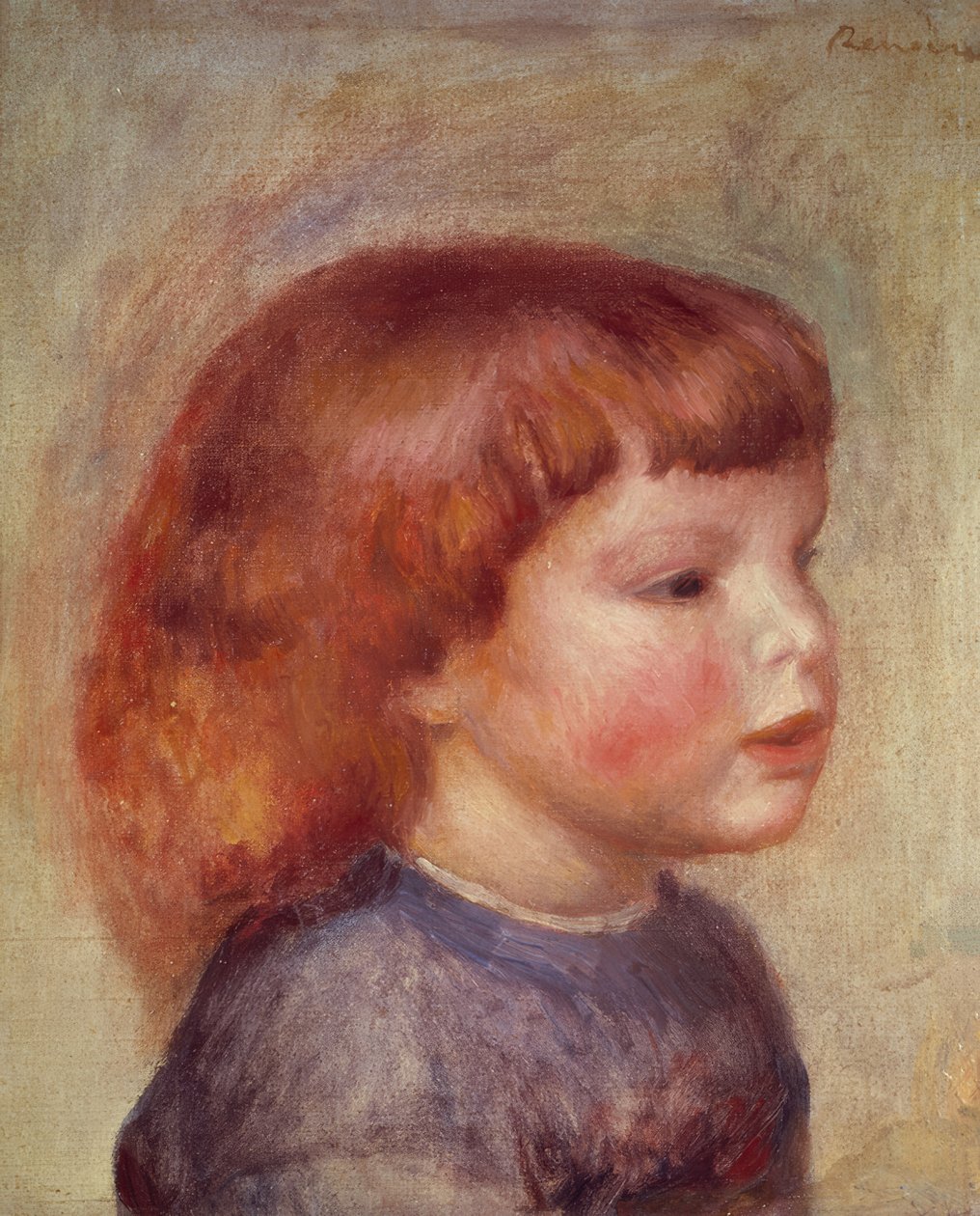 Głowa dziecka autorstwa Pierre Auguste Renoir
