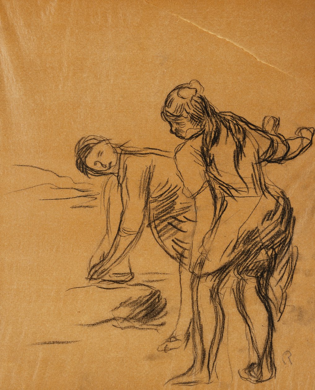 Dwóch tancerzy; dwóch tancerzy, autorstwa Pierre Auguste Renoir