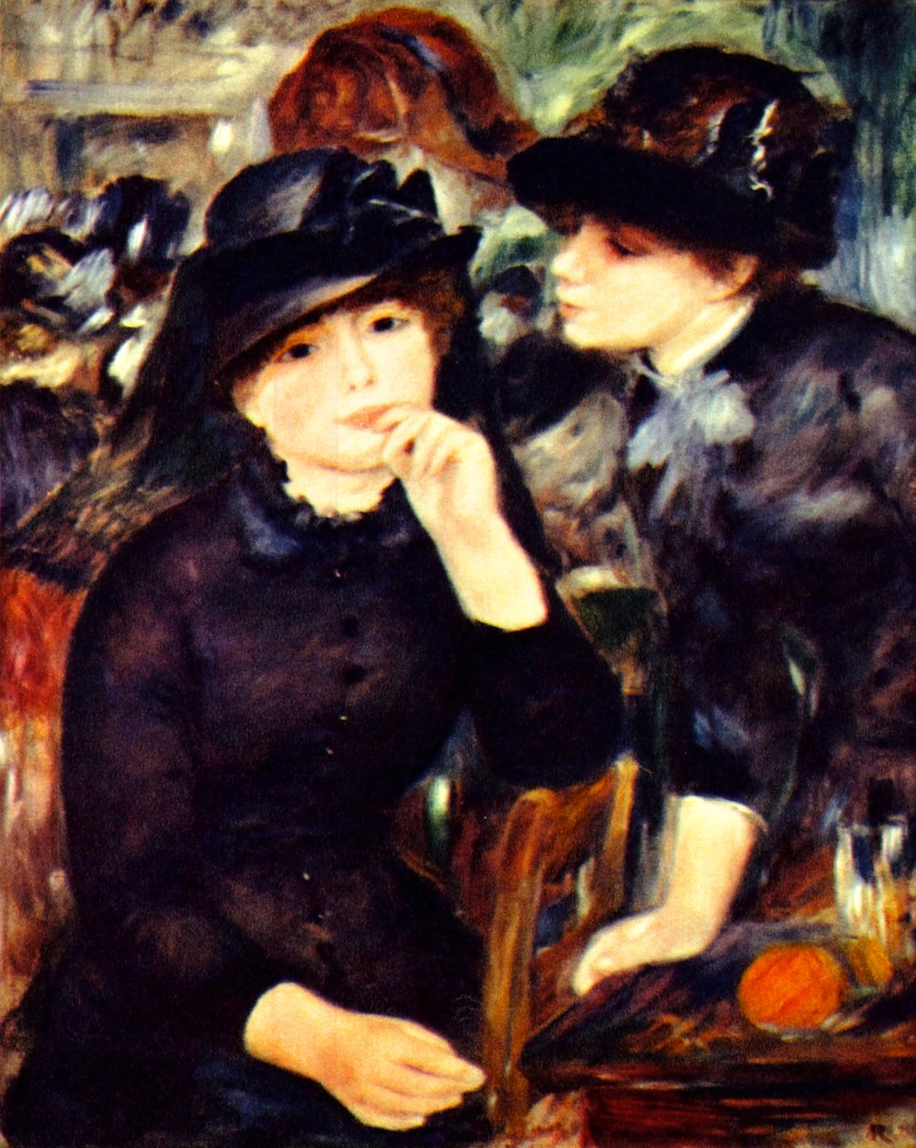 Dwie dziewczyny w czerni autorstwa Pierre Auguste Renoir
