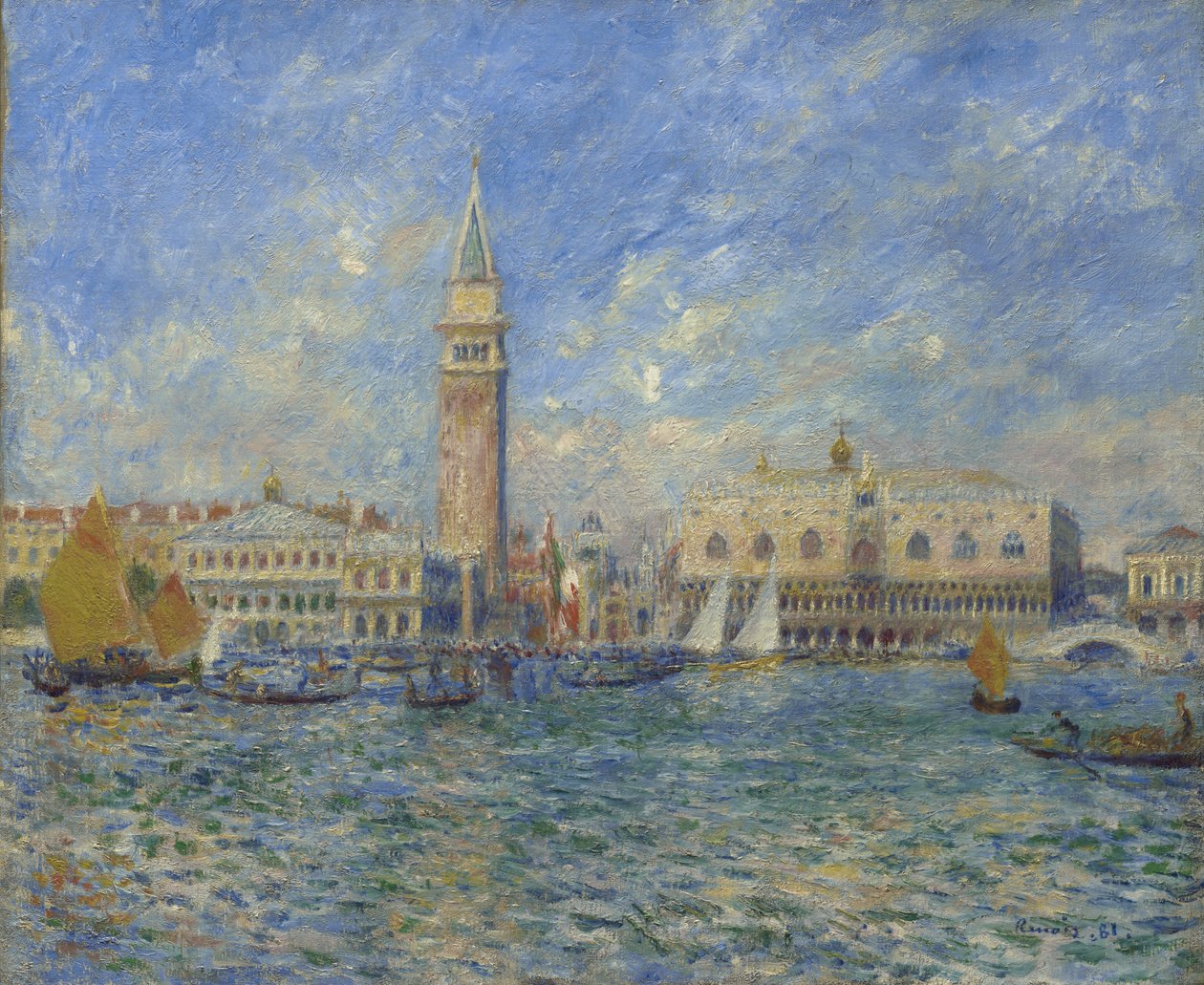Wenecja, Pałac Dożów autorstwa Pierre Auguste Renoir