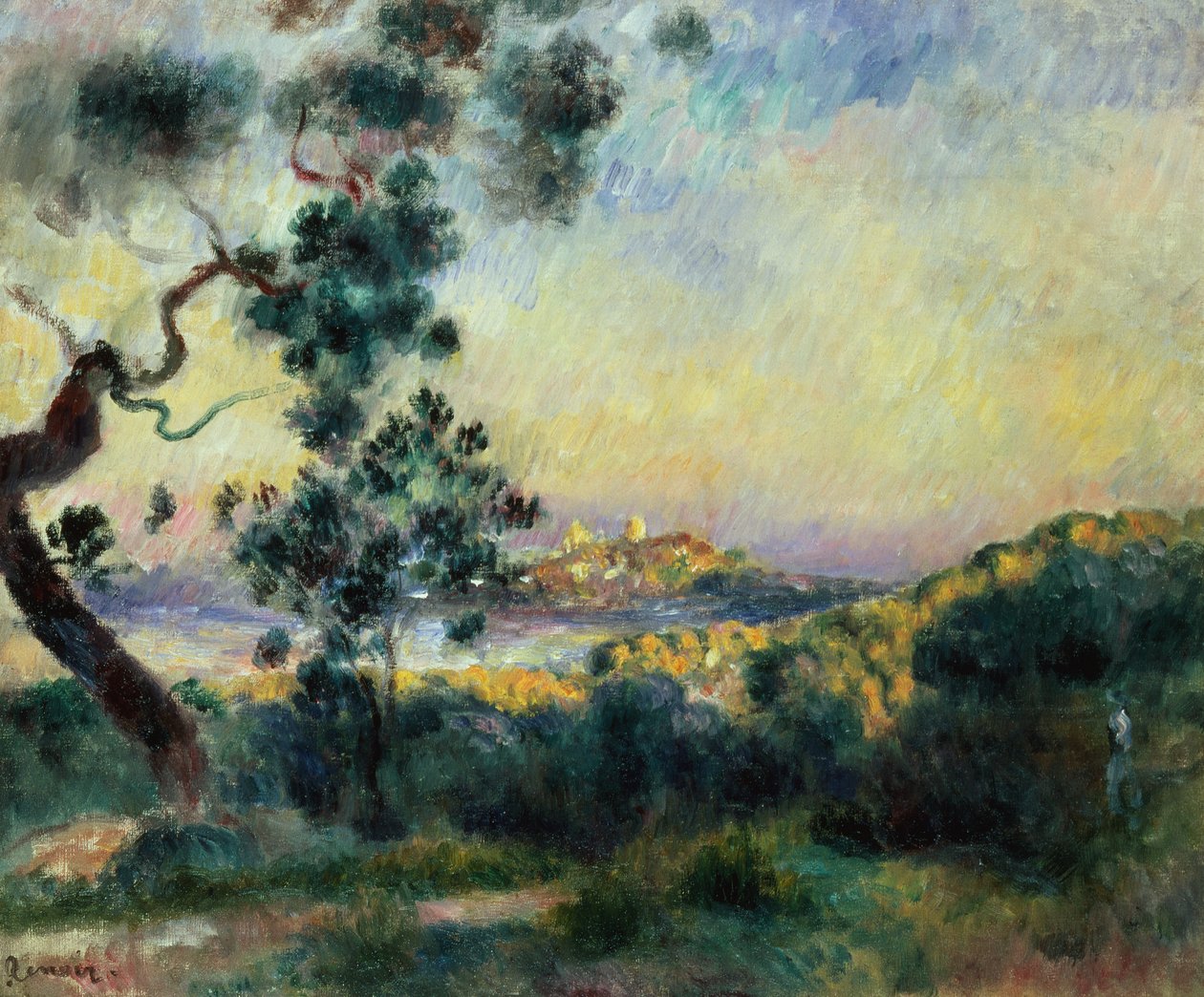 Widok na Antibes autorstwa Pierre Auguste Renoir