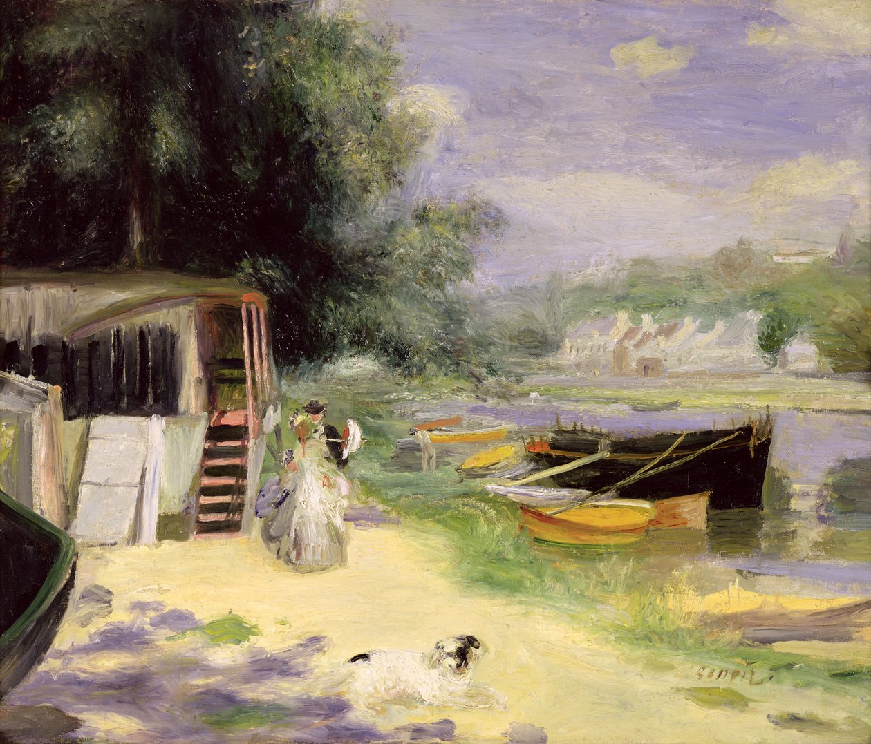 Widok Bougival autorstwa Pierre Auguste Renoir