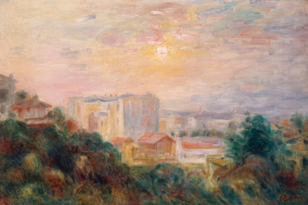 Widok na Montmartre autorstwa Pierre Auguste Renoir