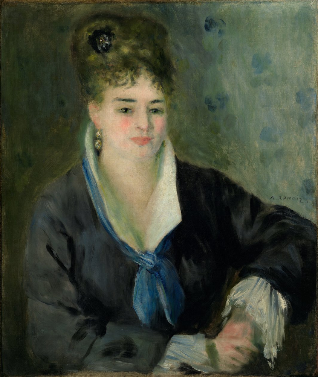 Kobieta w czerni autorstwa Pierre Auguste Renoir