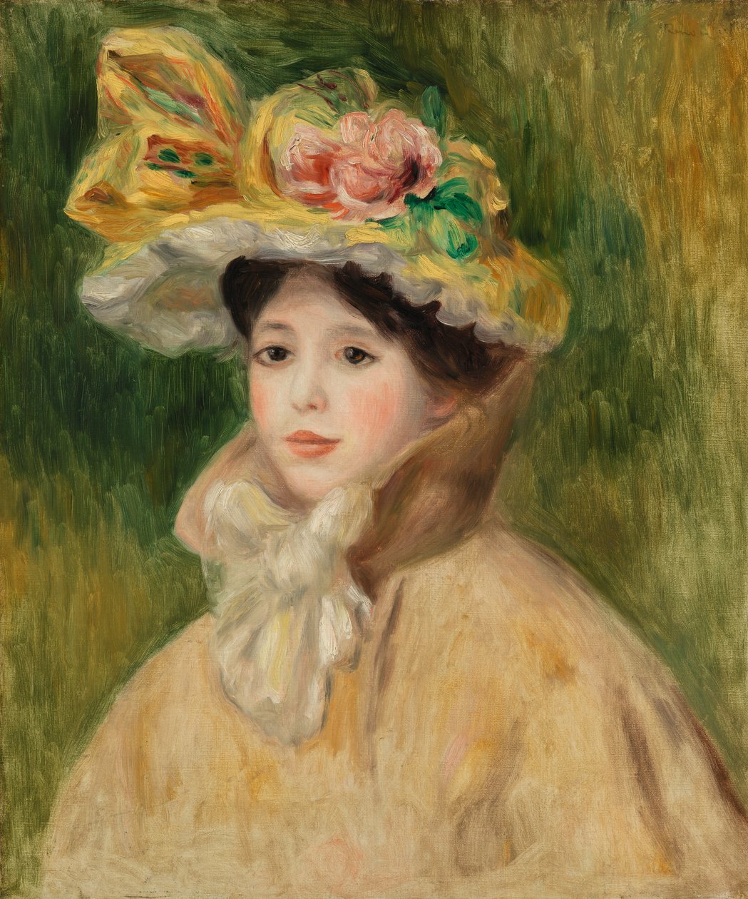 Kobieta z peleryną autorstwa Pierre Auguste Renoir