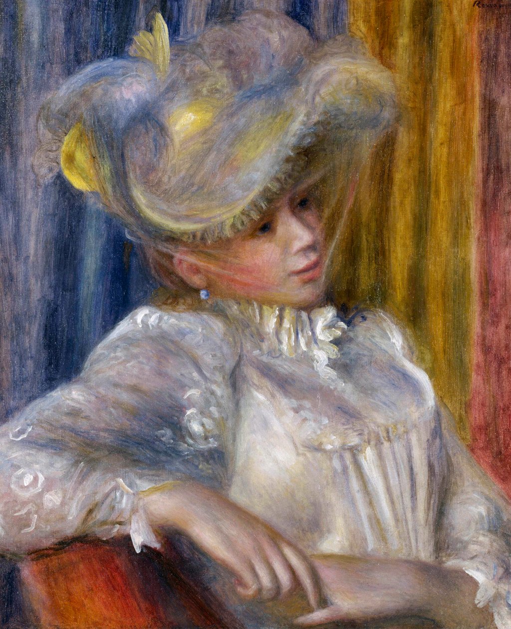 Kobieta w kapeluszu Kobieta w kapeluszu, 1891 autorstwa Pierre Auguste Renoir