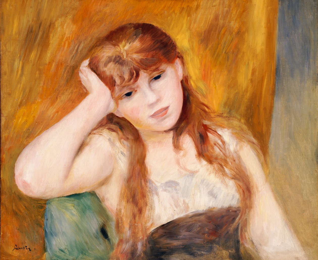 Młoda Blondynka, 1886 autorstwa Pierre Auguste Renoir