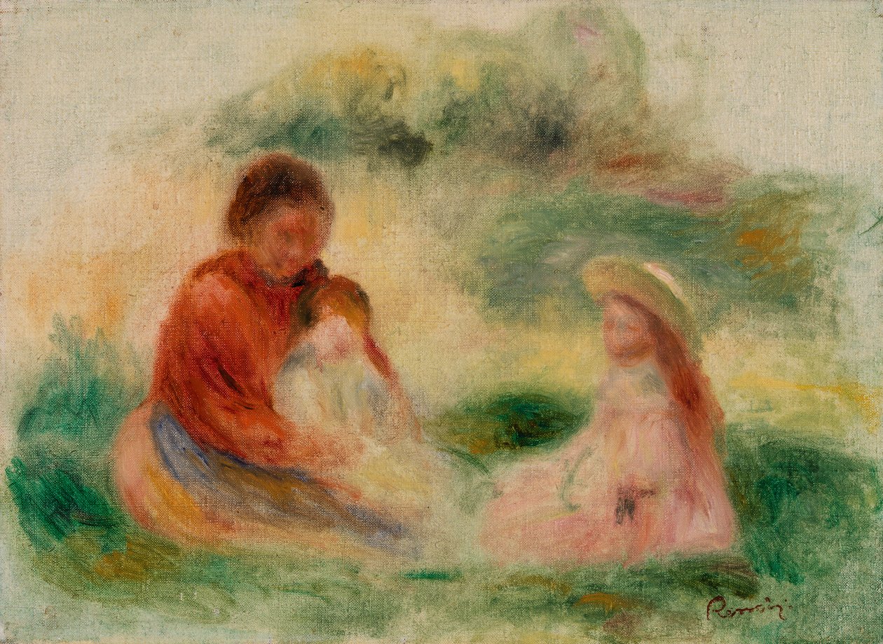 Młoda rodzina autorstwa Pierre Auguste Renoir