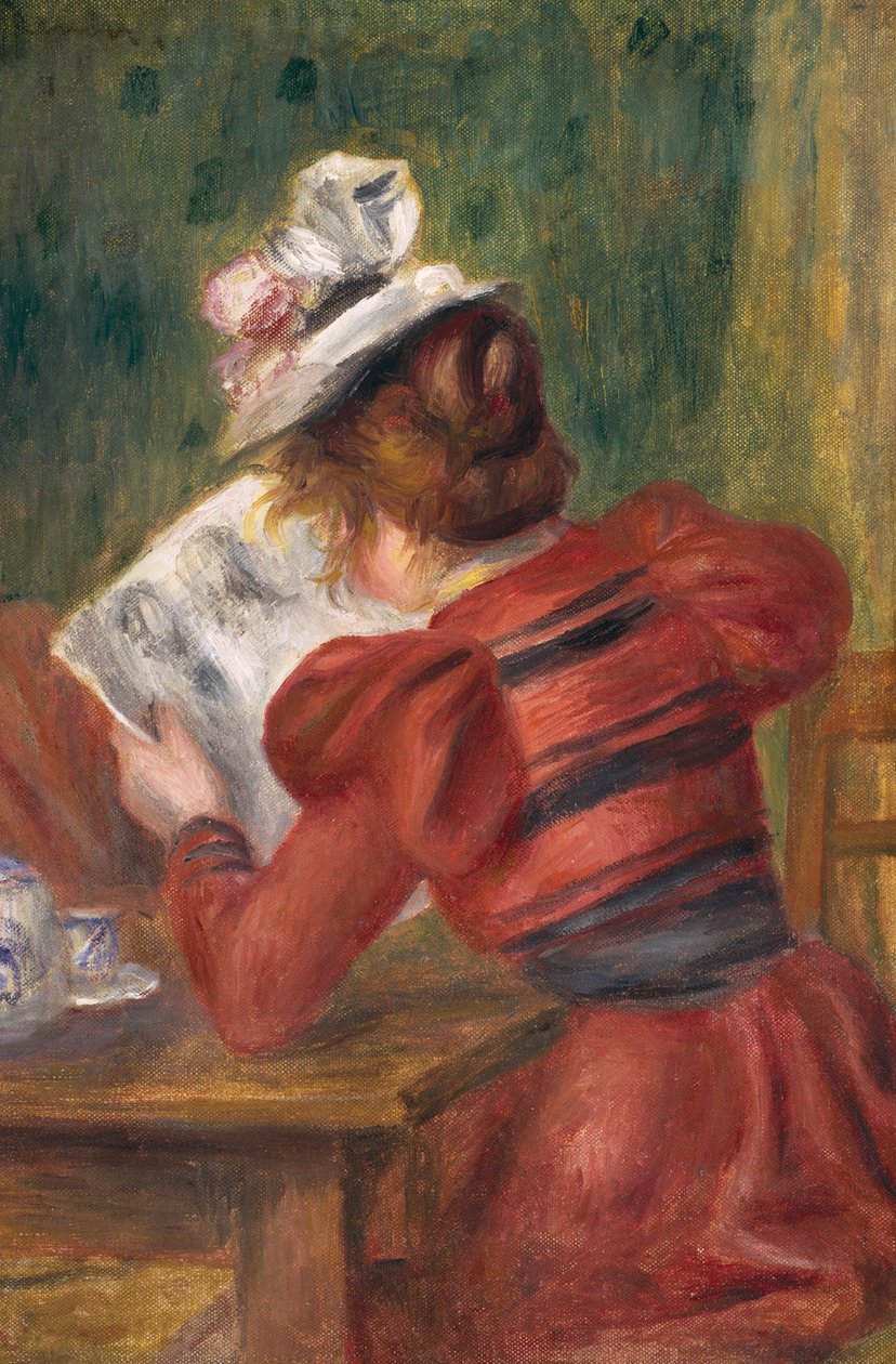 Młoda dziewczyna czytająca, 1897 autorstwa Pierre Auguste Renoir