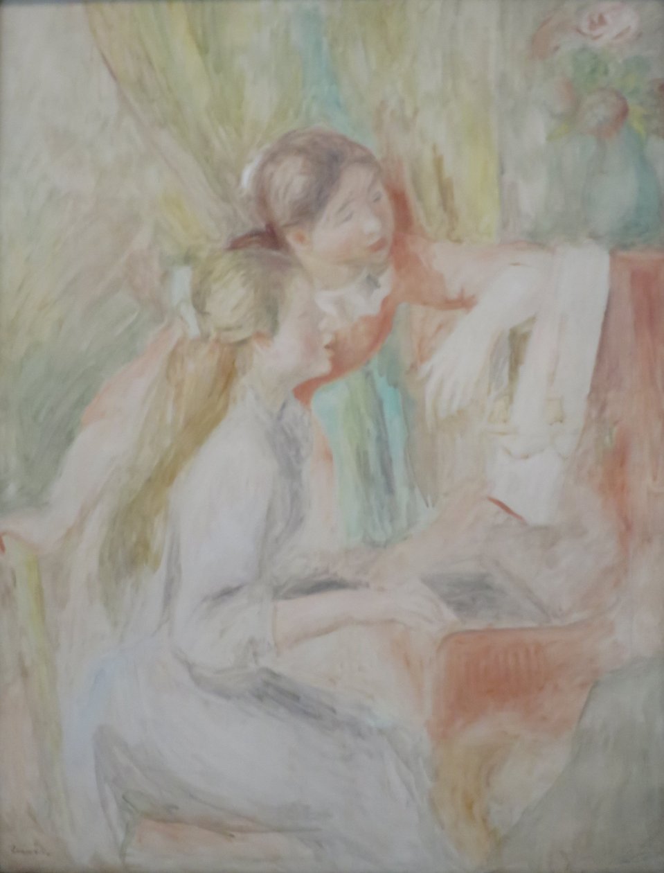 Młode dziewczyny przy fortepianie autorstwa Pierre Auguste Renoir