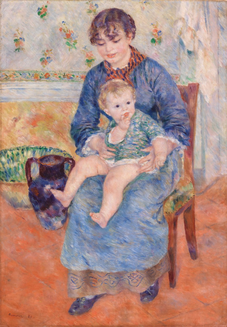 Młoda matka autorstwa Pierre Auguste Renoir