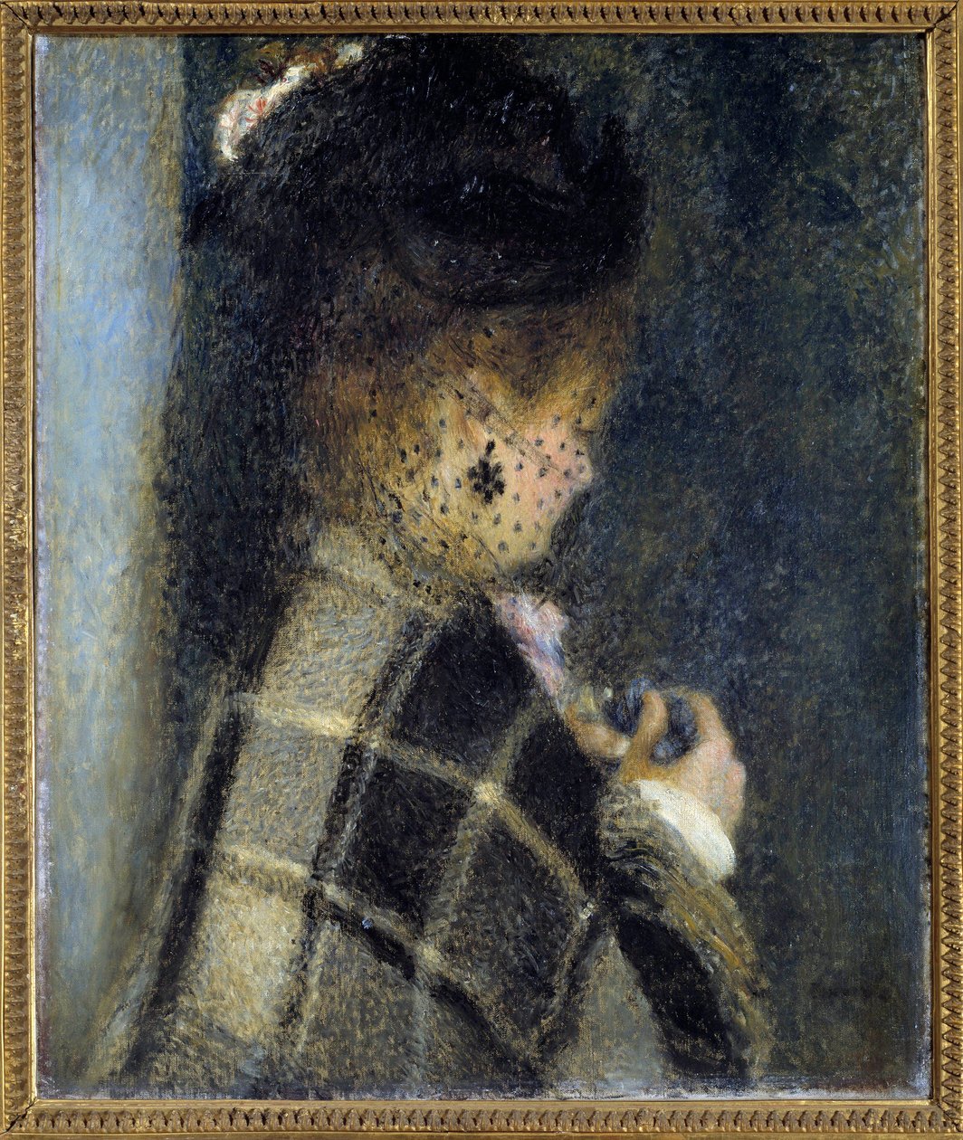 Młoda kobieta z welonem Obraz Pierre Auguste Renoir (1841-1919) ok. 1870 r. nd. 0,61x0,51 m Paryż, musee d