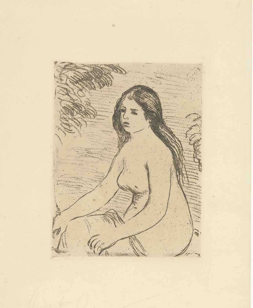 Siedząca naga kobieta Femme nue assise autorstwa Pierre Auguste Renoir