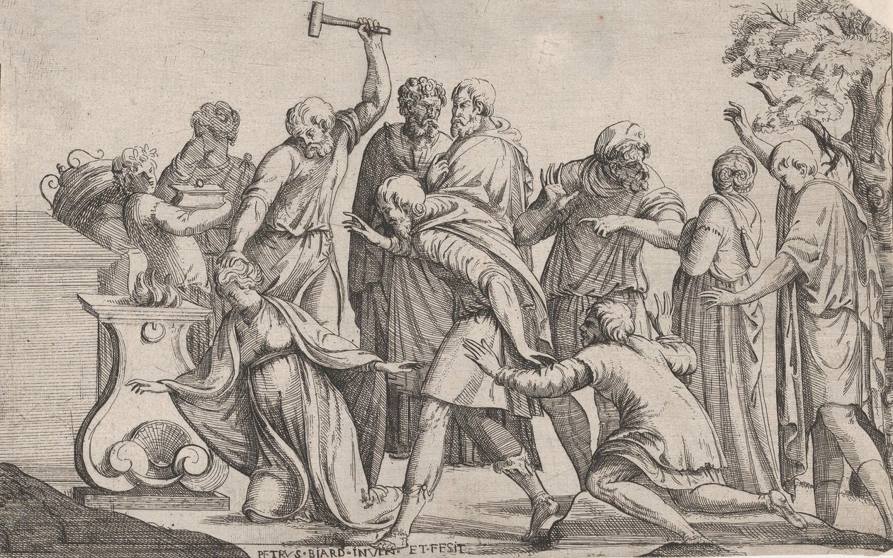 Ofiara Ifigenii, 1607-61. autorstwa Pierre Biard