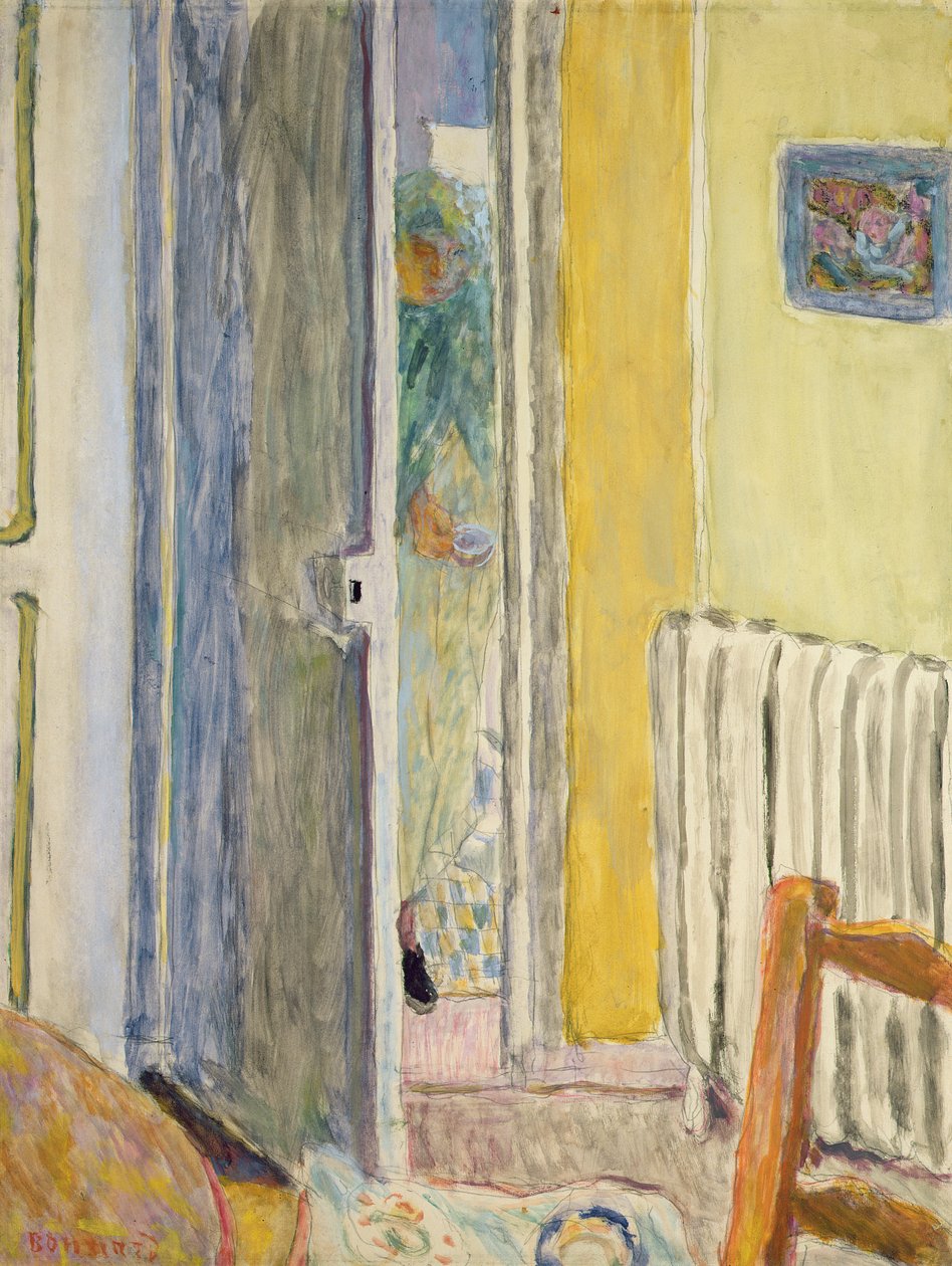 Kobieta wchodząca do salonu, 1942 autorstwa Pierre Bonnard