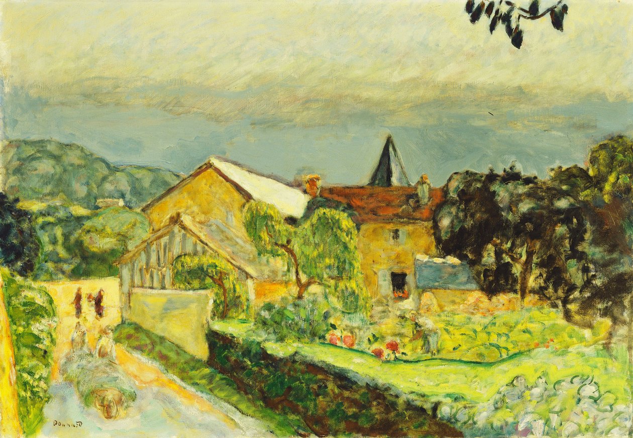 Popołudniowy krajobraz w sierpniu autorstwa Pierre Bonnard