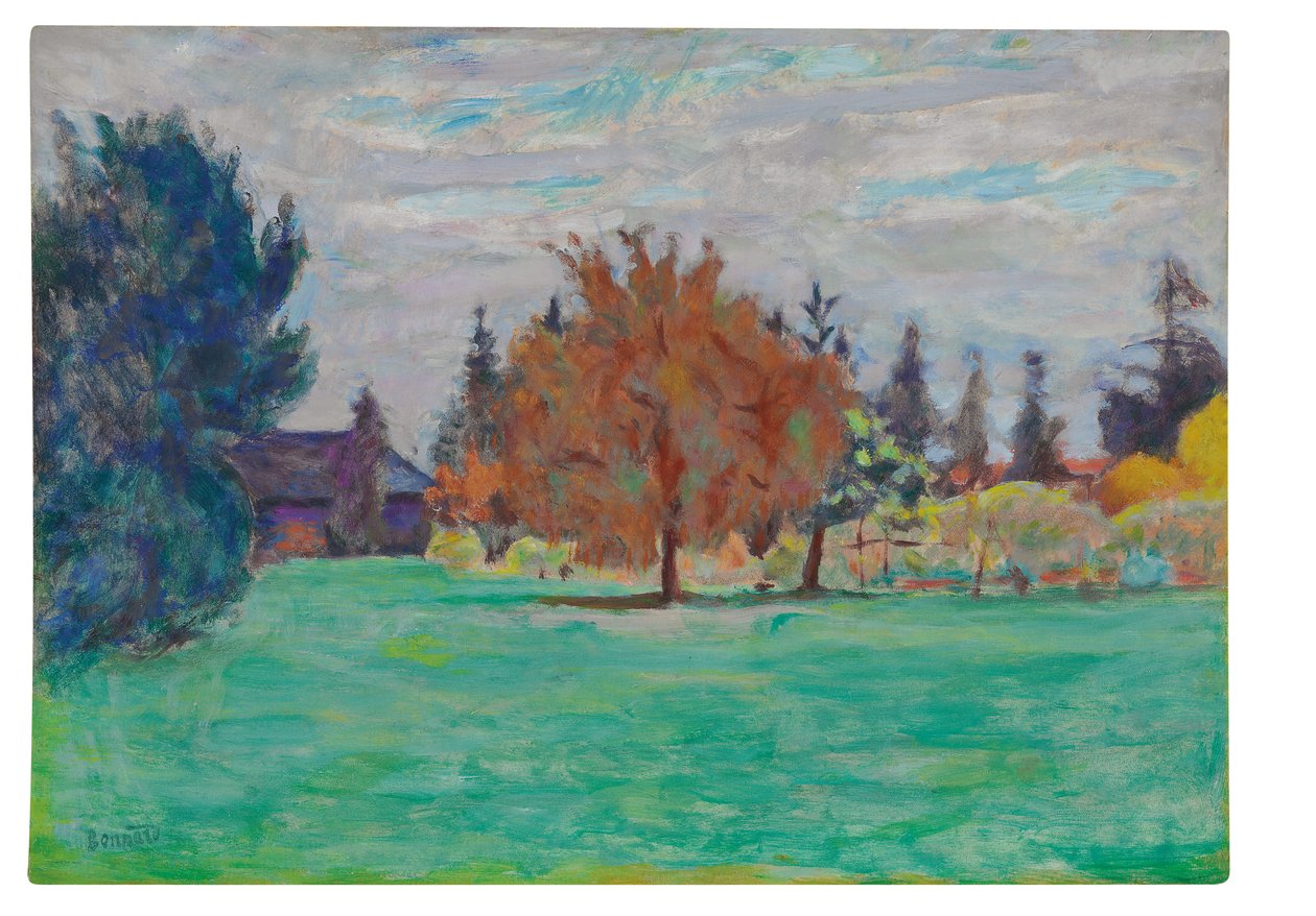 Żółte Drzewo, Le Cos au Grand-Lemps, ok. 1913 (olej na papierze nałożony na płótno) autorstwa Pierre Bonnard