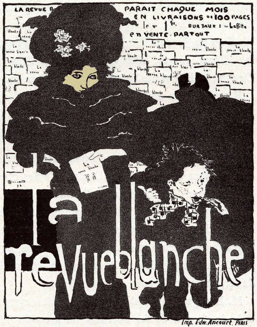 Sztuka. Rewia Blanche. Plakat: Pierre Bonnard, Francja autorstwa Pierre Bonnard