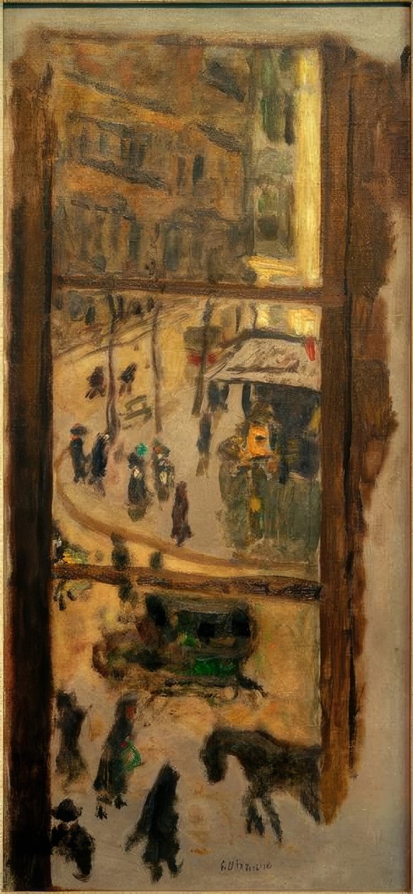 Przez okna autorstwa Pierre Bonnard