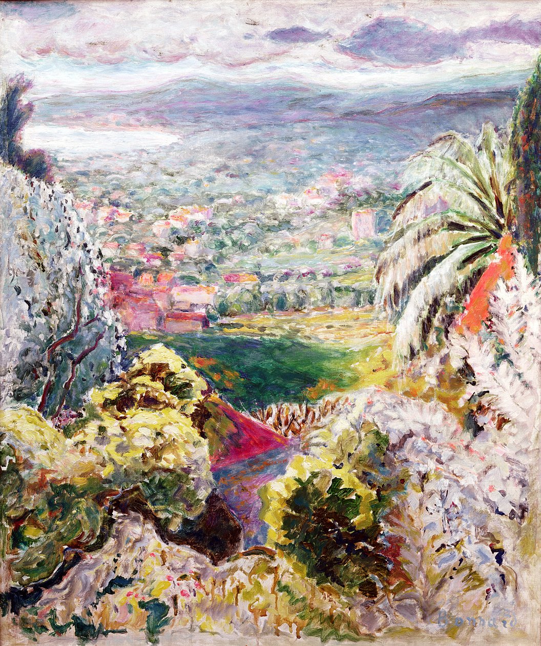Zatoka Cannes, ok. 1937 autorstwa Pierre Bonnard