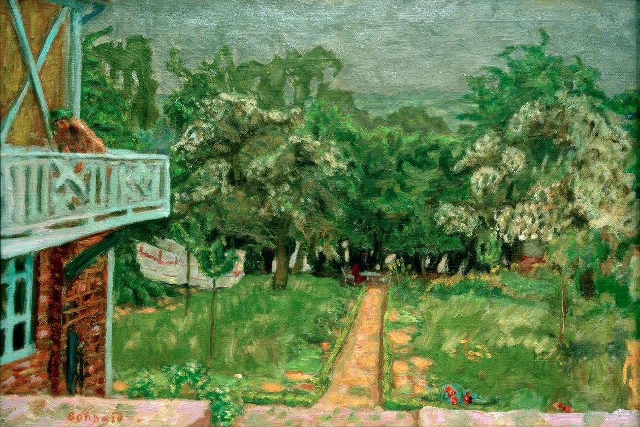 Niebieski balkon autorstwa Pierre Bonnard