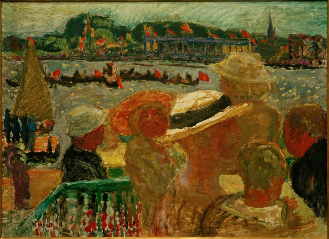 Widok z Uhlenhorster Fährhaus na Zewnętrzny Alster z St. Johannis autorstwa Pierre Bonnard