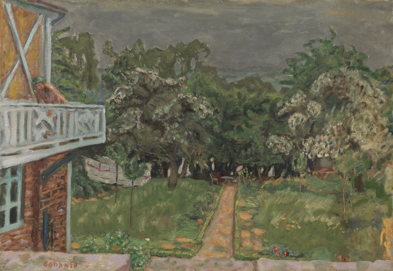 Niebieski balkon autorstwa Pierre Bonnard