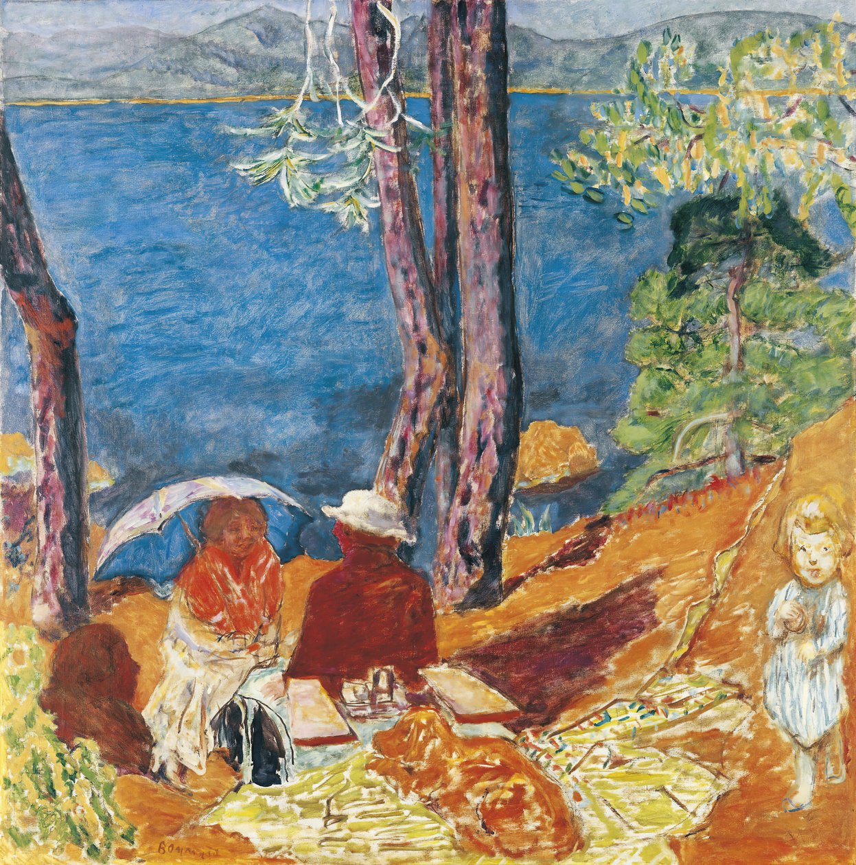 Nad morzem, pod sosnami, 1921. autorstwa Pierre Bonnard