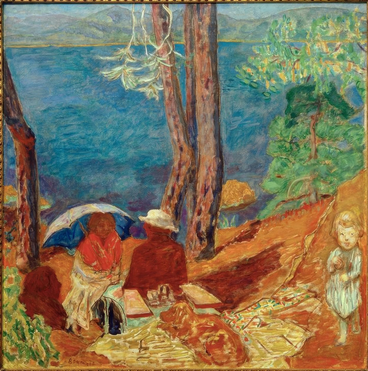Nad morzem, pod sosnami autorstwa Pierre Bonnard