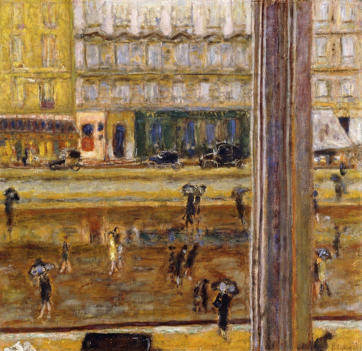 Boulevard des Batignolles (Deszcz), ok. 1926 (olej na płótnie) autorstwa Pierre Bonnard