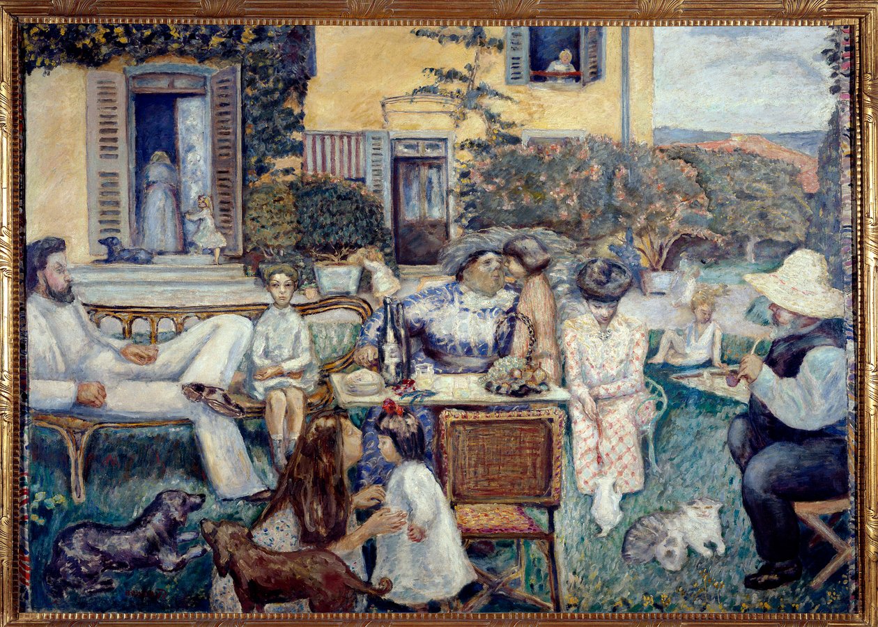 Popołudnie mieszczańskie lub rodzina Tarasów, 1900 autorstwa Pierre Bonnard