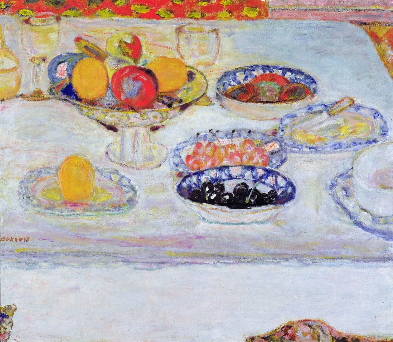 Miska i Talerze Owoców, 1930-32 autorstwa Pierre Bonnard