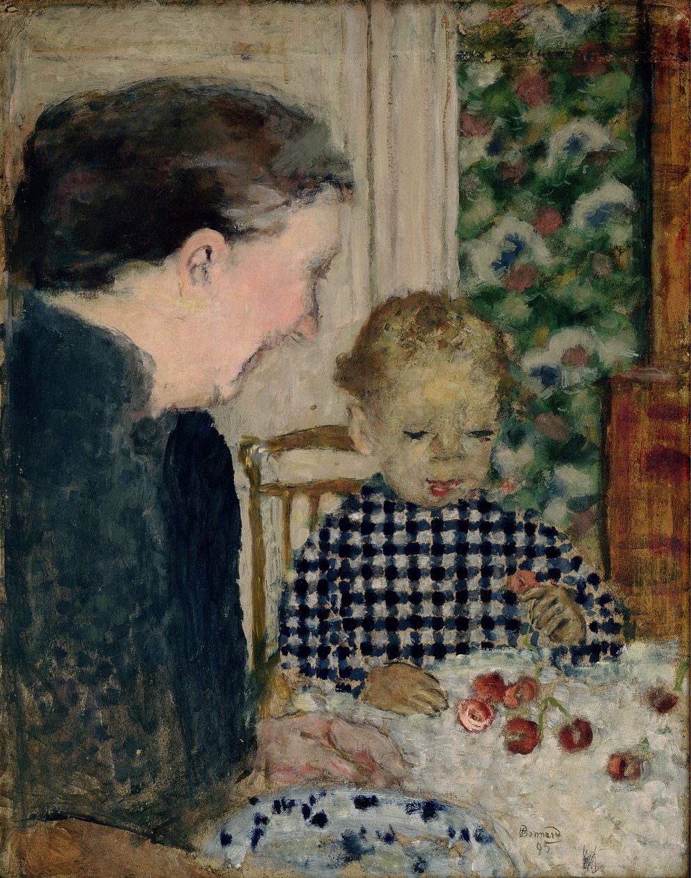 Dziecko jedzące wiśnie, 1895 autorstwa Pierre Bonnard