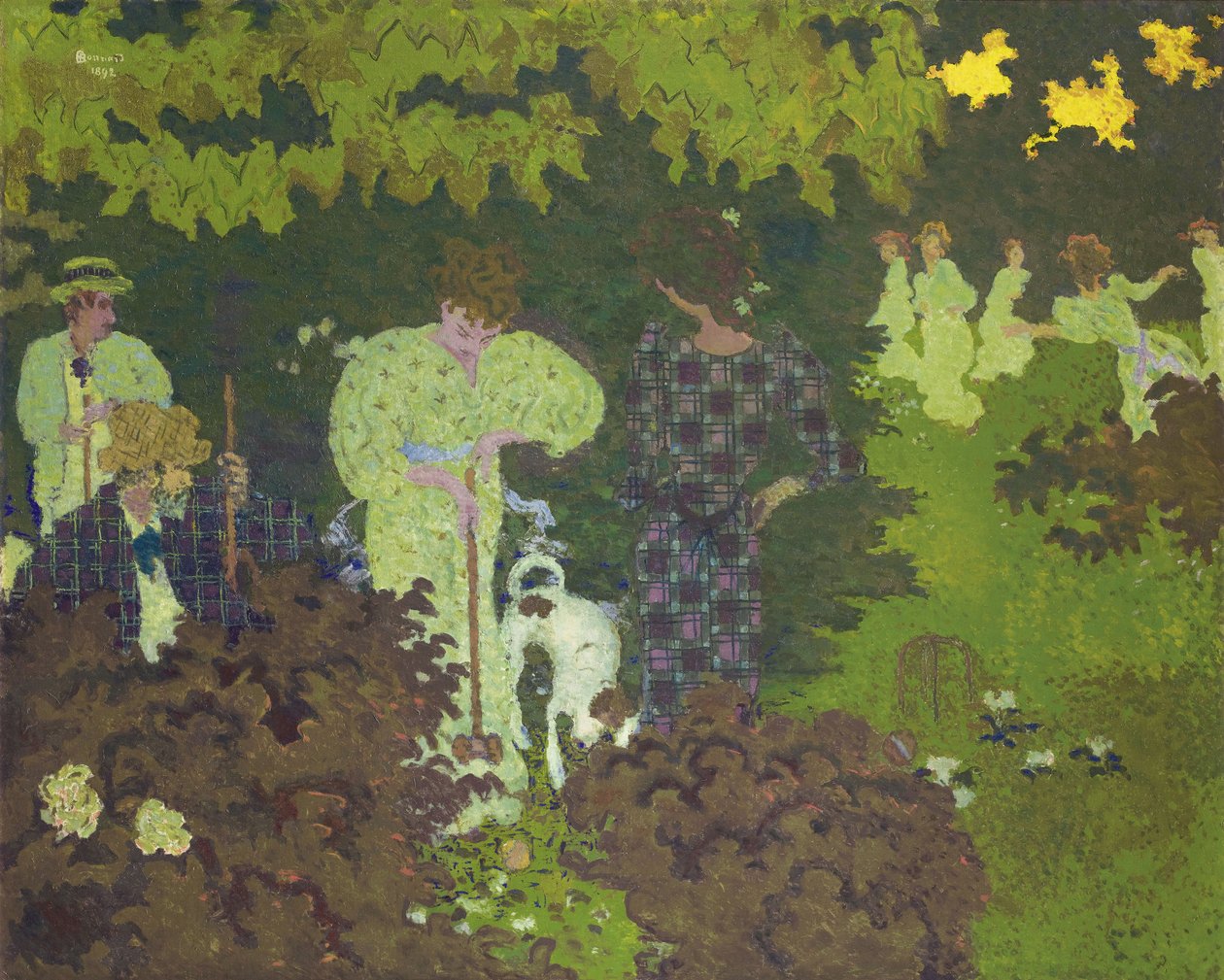 Krokiet, 1892 autorstwa Pierre Bonnard