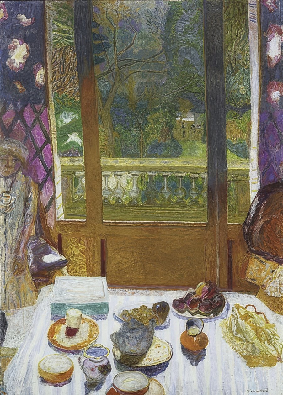 Sala śniadaniowa z widokiem na ogród. 1930-31 autorstwa Pierre Bonnard